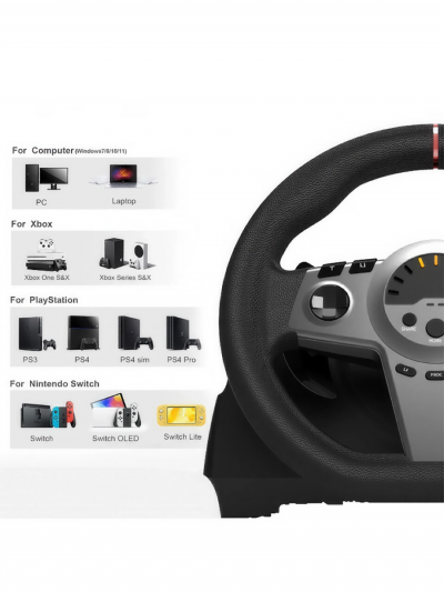 Игровой руль, Racing Steering Wheel-4